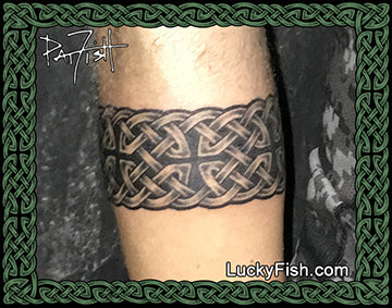 Kings' Celtic Braid Tattoo with Band Design – LuckyFish Art